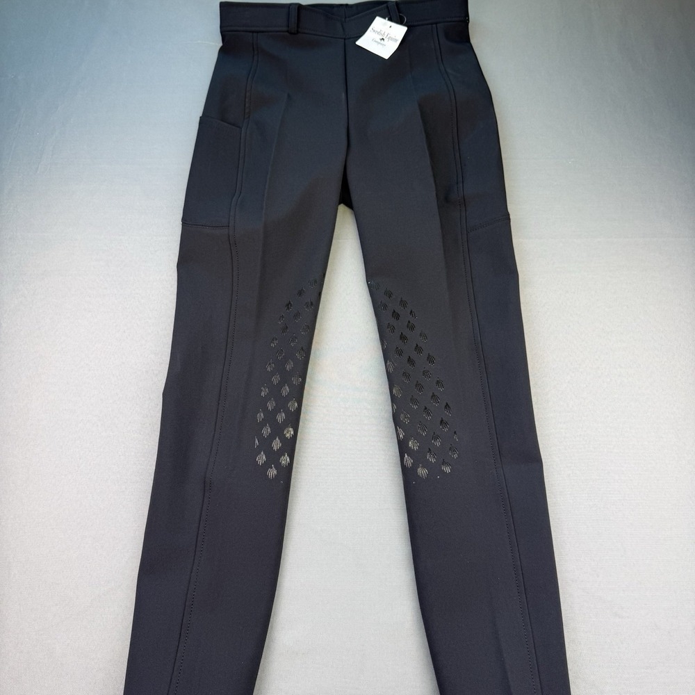 Swedish Equine‎ Horse Equestrian Riding Pants Breeches, Black, Size 24